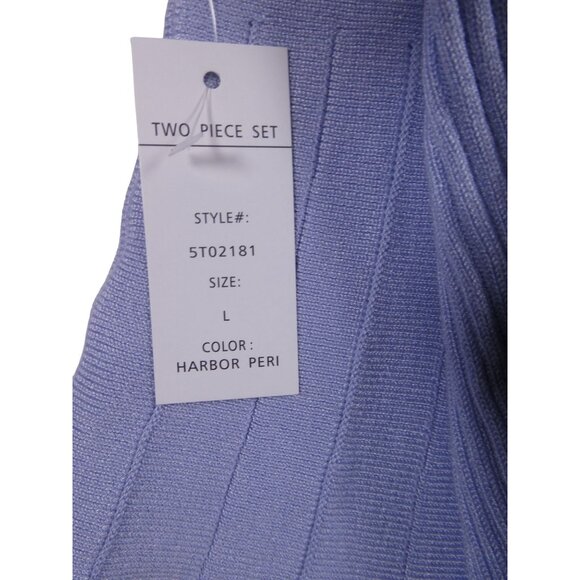 Pink Rose‎ Women's 2PC Skirt Set Harbor Peri Size L - Picture 4 of 6